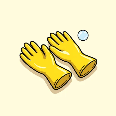 rubber gloves