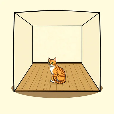 in the middle of
