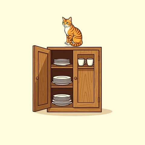 on top of