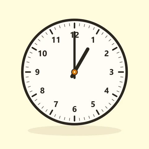 one o'clock