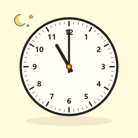 eleven p.m.