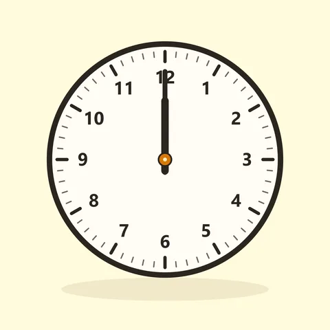 twelve o'clock