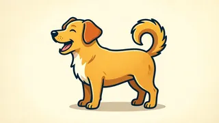 wags his tail