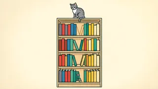 the bookshelf
