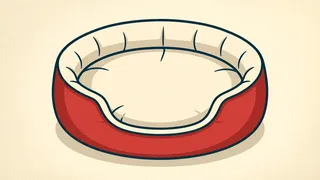 his bed