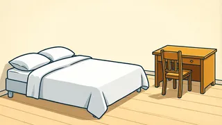 bed and desk