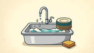 wash the dishes