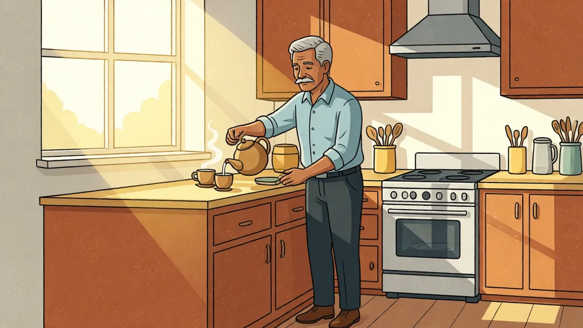 Tea in the kitchen