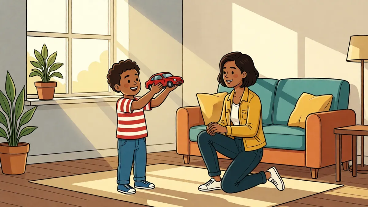 The toy car