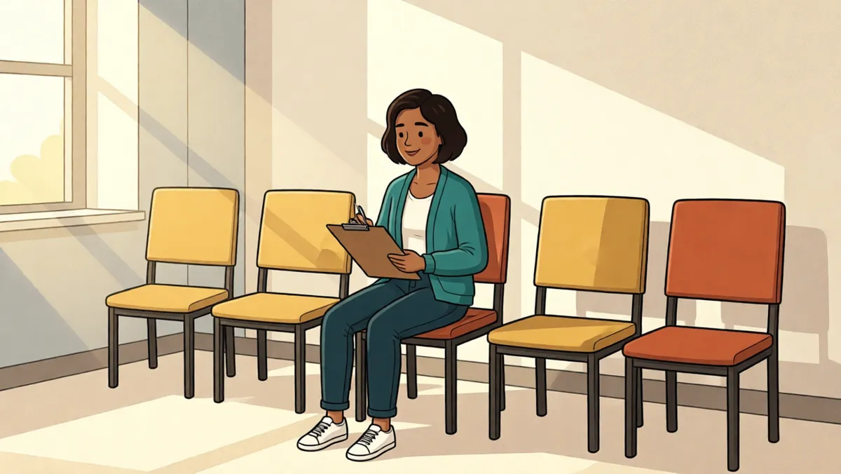 In the waiting room