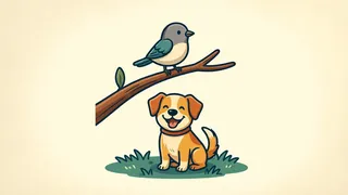 birds and dogs
