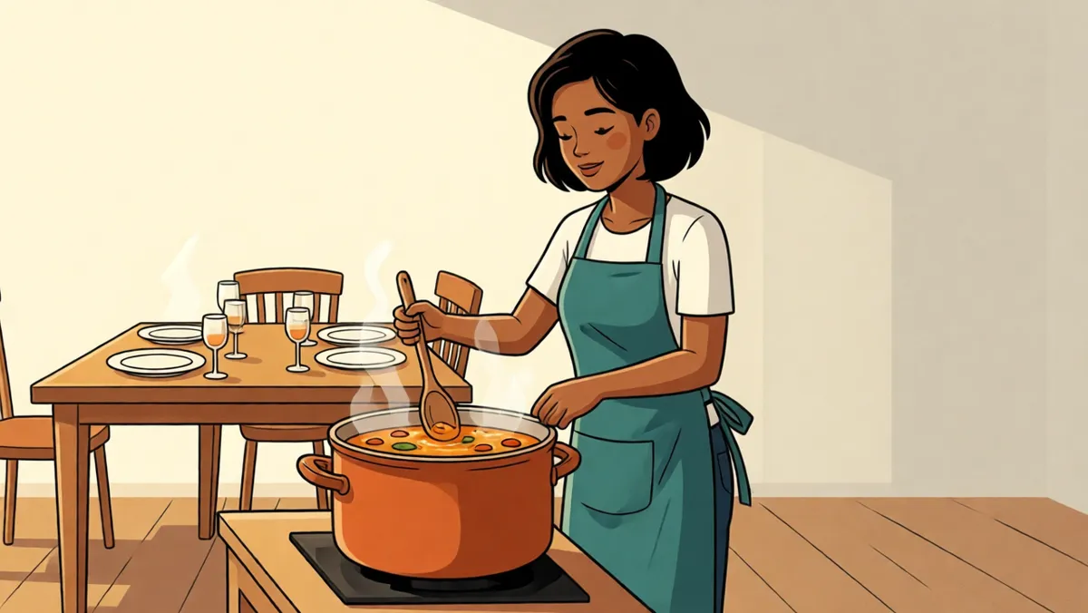 Soup and the table