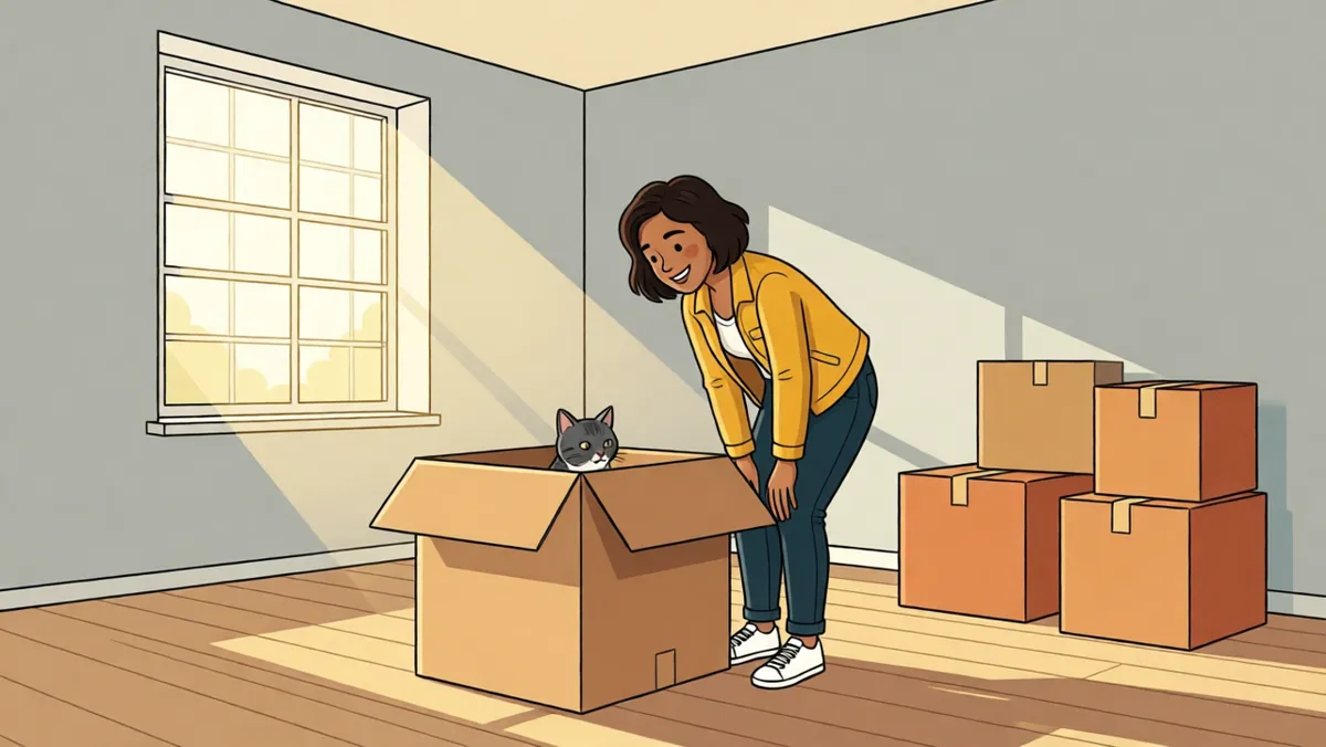 The cat in the box