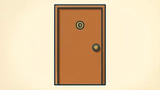 the door