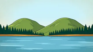 a lake in the mountains