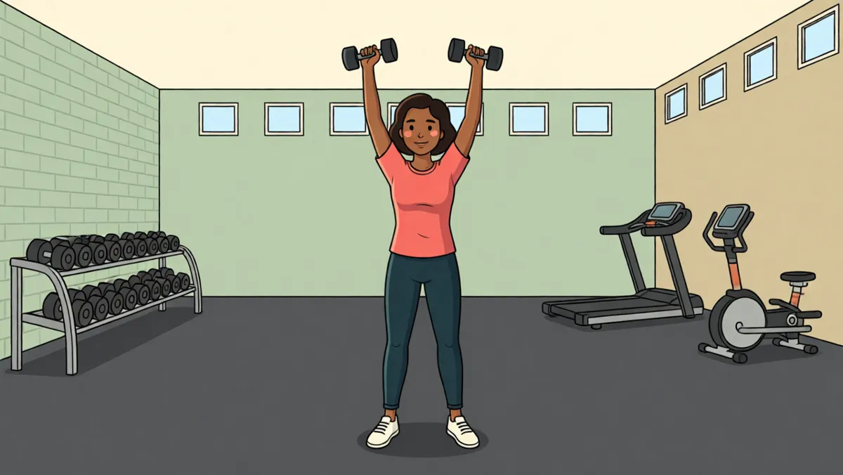 At the gym