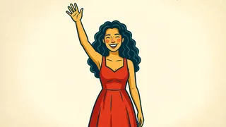 my friend waves