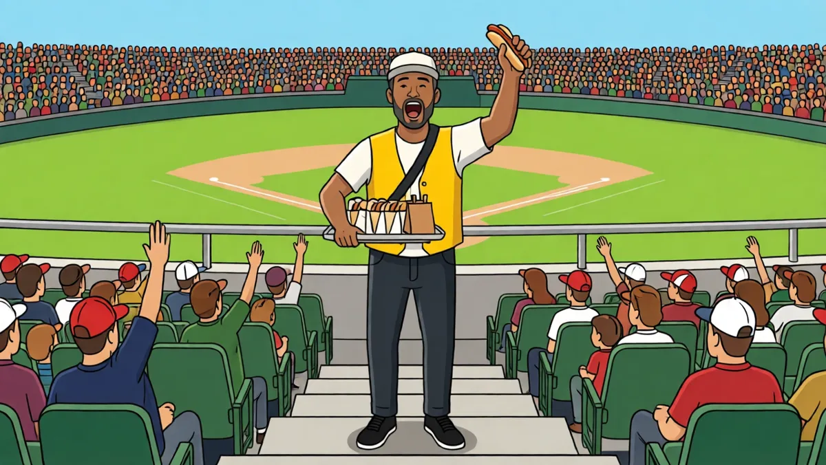 Hot dogs! Peanuts!