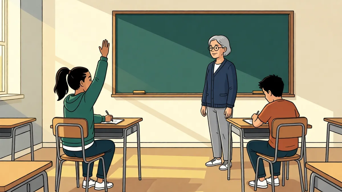 Asking the teacher