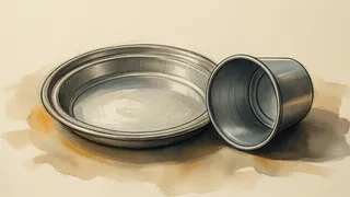 an empty plate