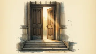 an open door