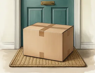 left at the front door