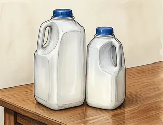 a half gallon · two percent