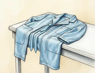 the gown, opening in the back