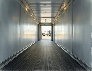 the jet bridge