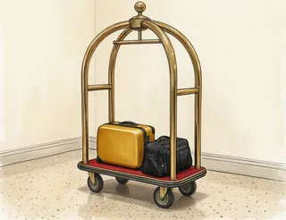 the luggage cart