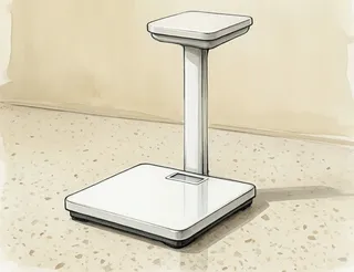step on the scale · vitals