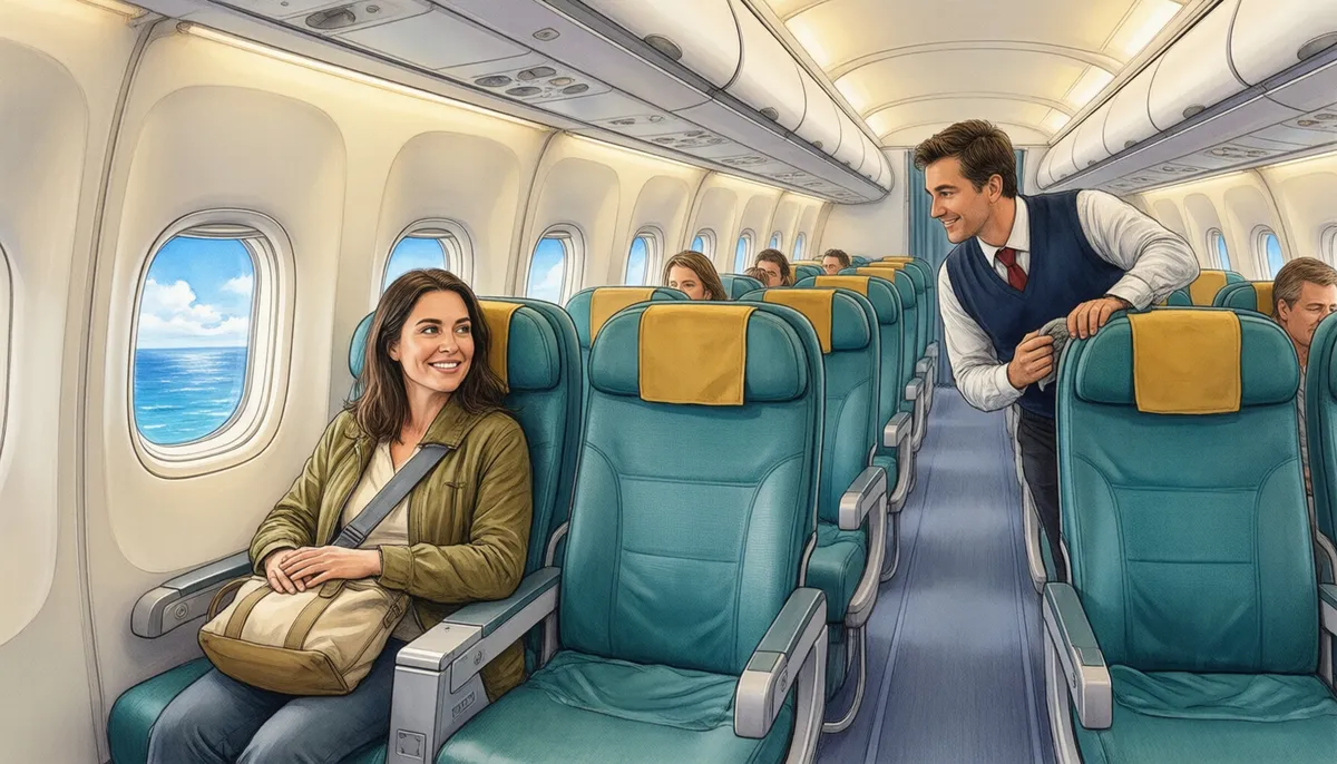 On board — The seatbelt sign