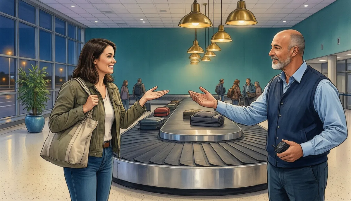 Baggage claim — Which carousel?