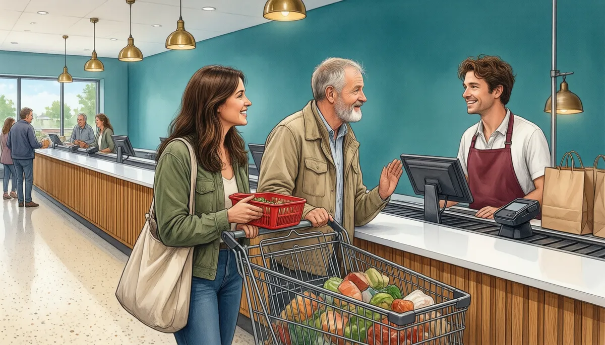 The checkout — Are you in line?