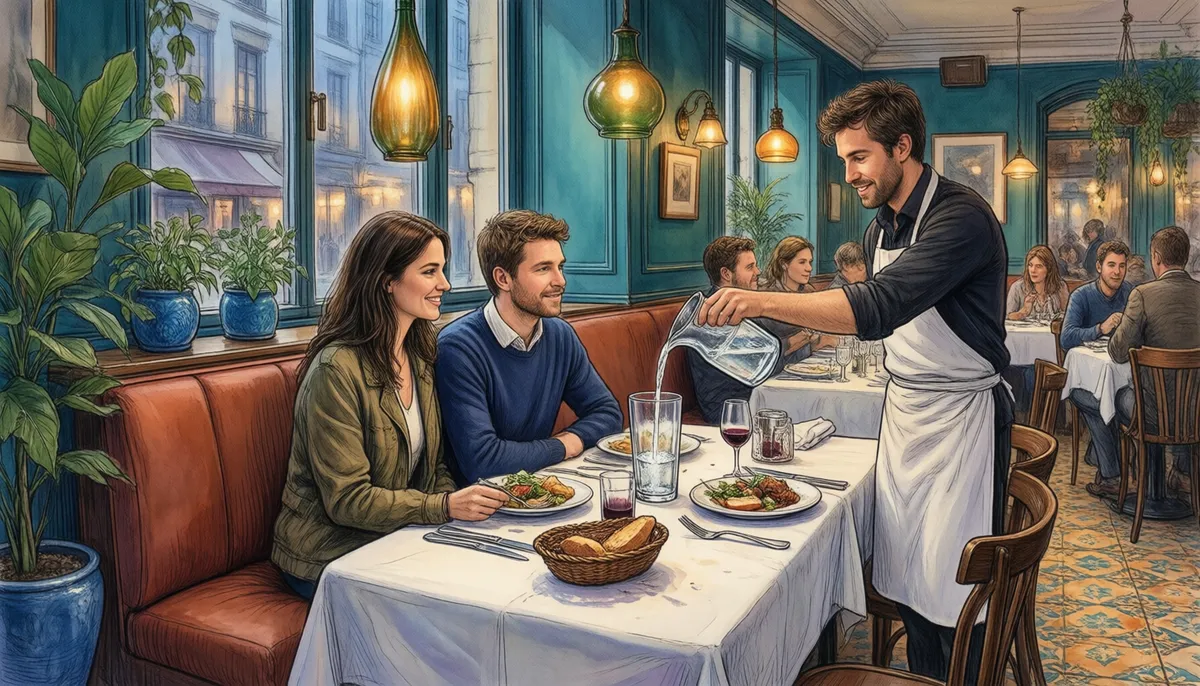 During the meal — How's everything?