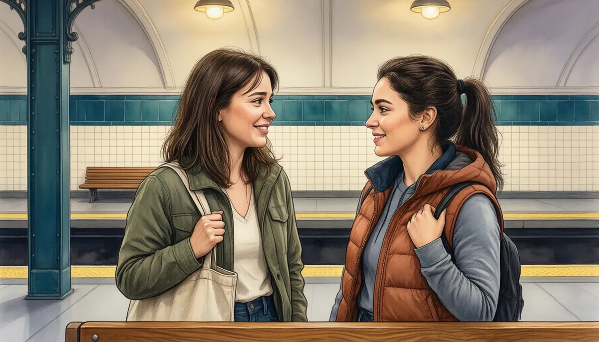 The subway — Does this train stop there?