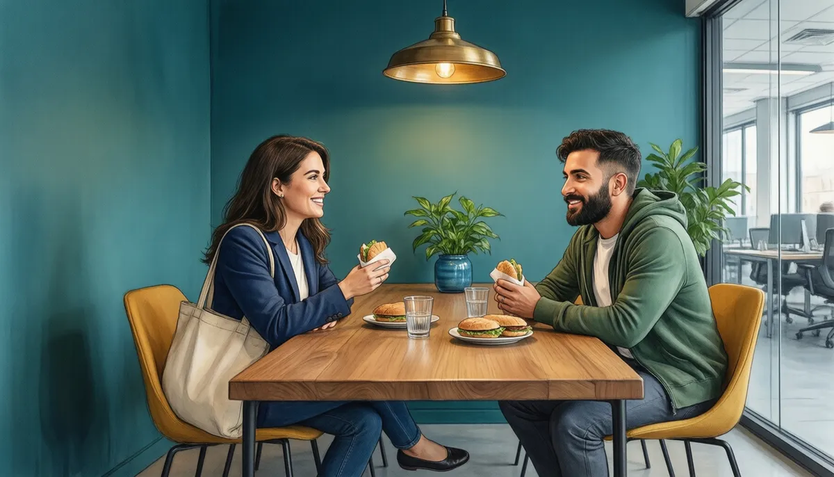 Lunch and the wrap-up — Lunch with the team