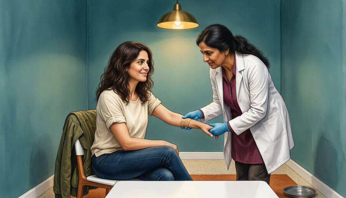 The flu shot — Which arm?